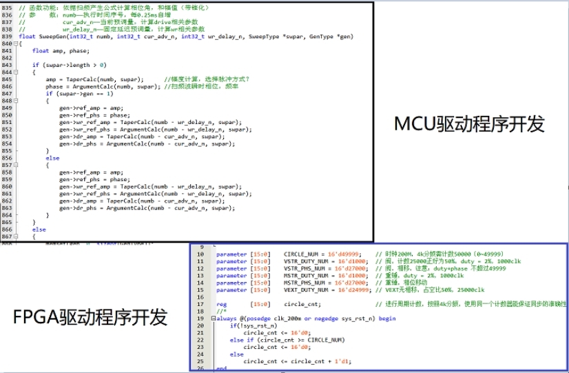 编写MCU和FPGA驱动程序